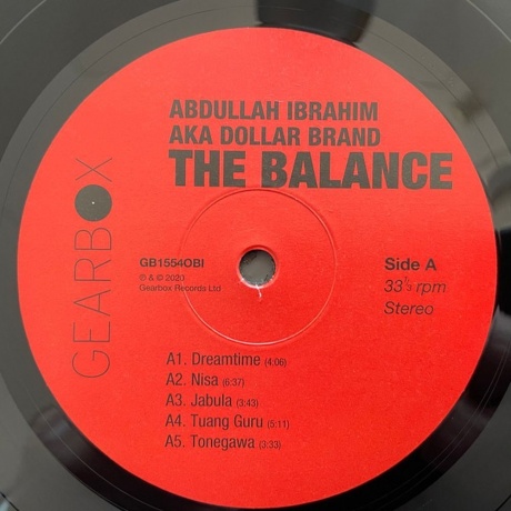 Abdullah Ibrahim - The Balance (5060708610326) виниловая пластинка - фото 3