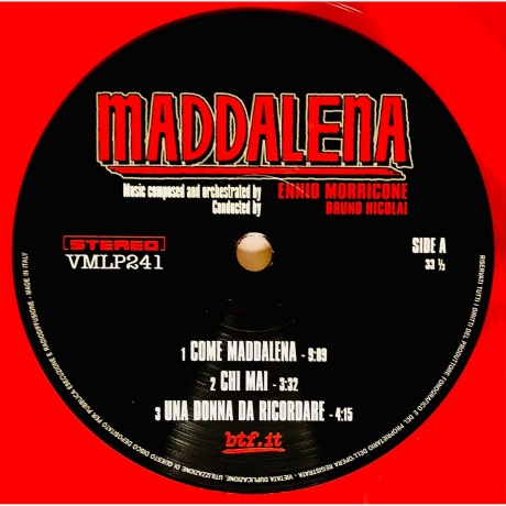 OST - Maddalena (Ennio Morricone) (coloured) (8016158024142) виниловая пластинка - фото 2