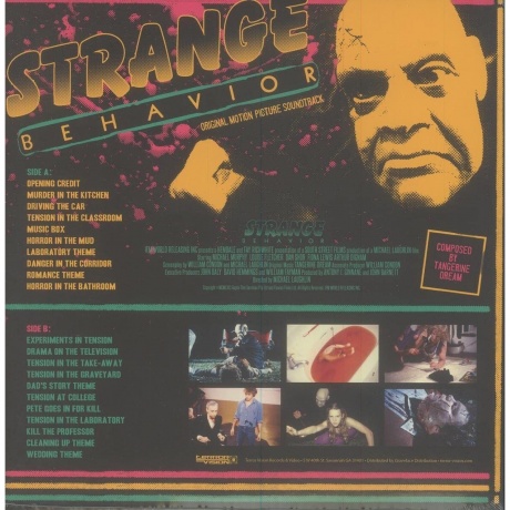 OST - Strange Behavior (Tangerine Dream) (0643157450702) виниловая пластинка - фото 2