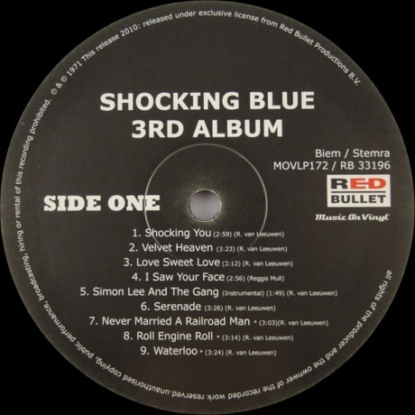 Shocking Blue - 3rd Album (8712944331967) виниловая пластинка - фото 3