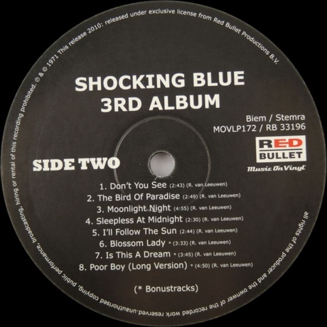 Shocking Blue - 3rd Album (8712944331967) виниловая пластинка - фото 4