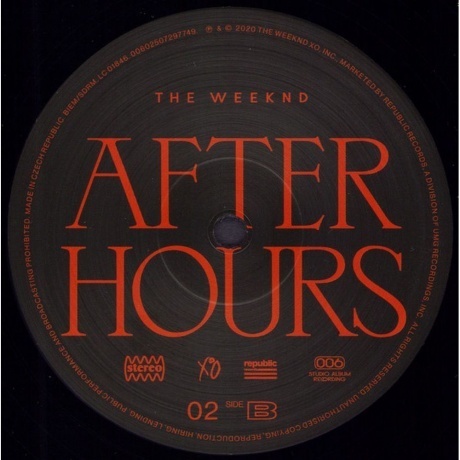 The Weeknd - After Hours (0602508818400) виниловая пластинка - фото 10