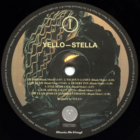 Yello, Stella (0600753463666) виниловая пластинка - фото 3