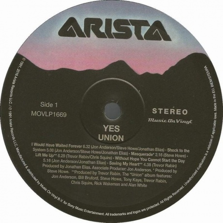Yes - Union (8719262001220) виниловая пластинка - фото 4