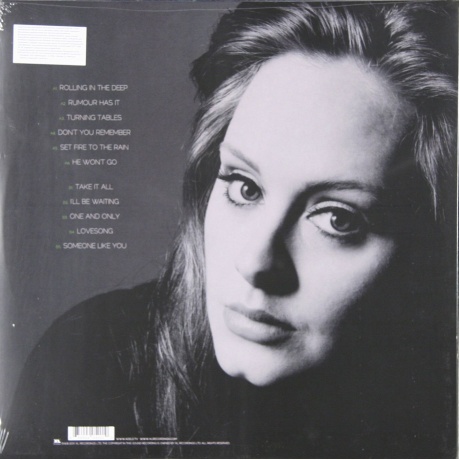 Adele - 21 (0634904052010) виниловая пластинка - фото 2