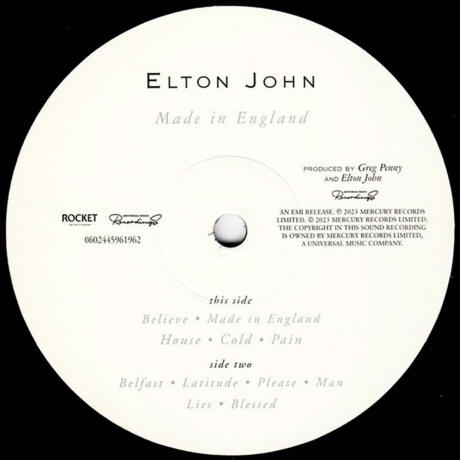 Elton John - Made In England (0602445961962) виниловая пластинка - фото 2