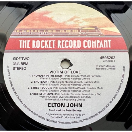 Elton John - Victim Of Love (0602445962020) виниловая пластинка - фото 4