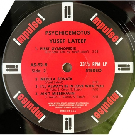 Yusef Lateef - Psychicemotus (0602455212382) виниловая пластинка - фото 4