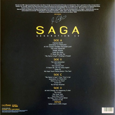 Saga - Generation 13 (4029759155409) виниловая пластинка - фото 7
