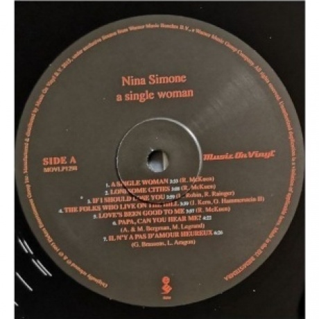 Nina Simone - A Single Woman (8718469537822) виниловая пластинка - фото 4