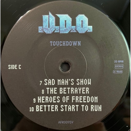 U.D.O. - Touchdown (coloured) (4251981704050) виниловая пластинка - фото 6