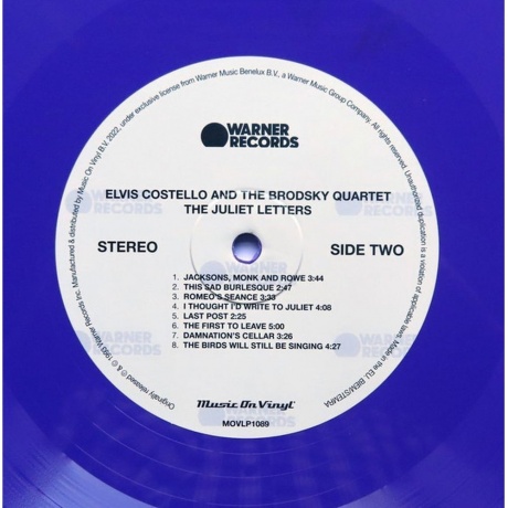 Elvis Costello - The Juliet Letters (coloured) (8719262017450) виниловая пластинка - фото 4