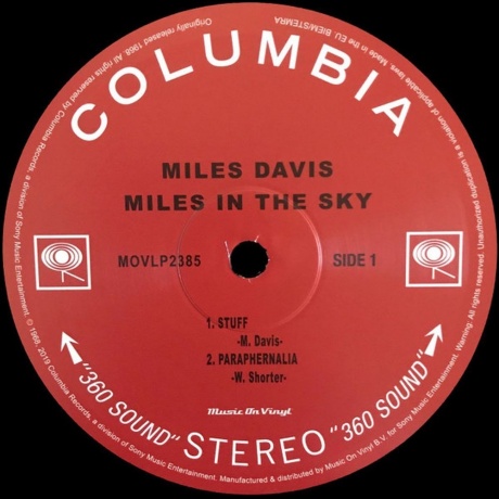 Miles Davis - Miles In The Sky (8719262009417) виниловая пластинка - фото 3