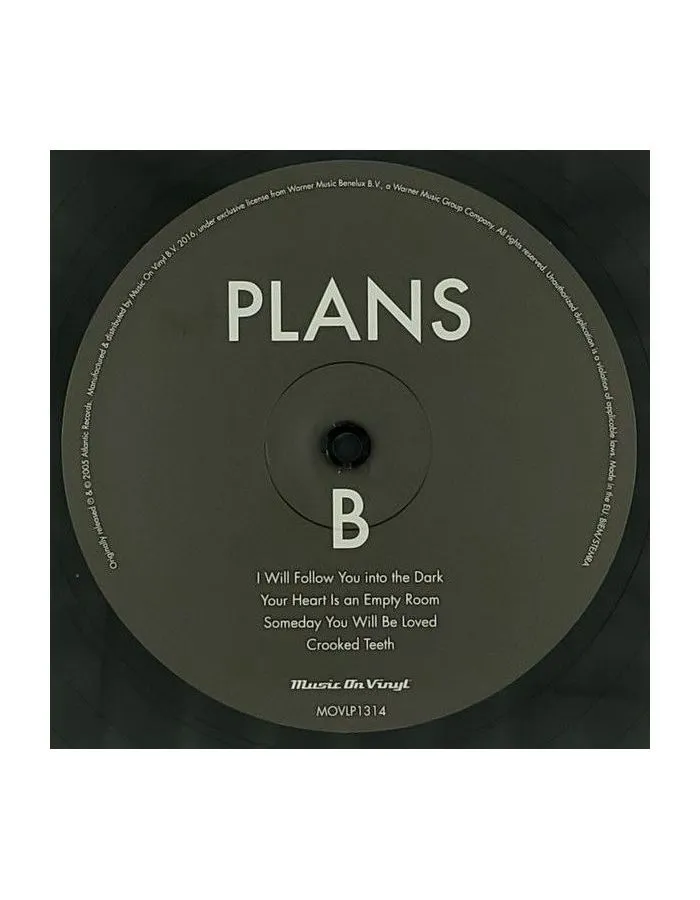 8718469538034, Виниловая пластинка Death Cab For Cutie, Plans - фото 6