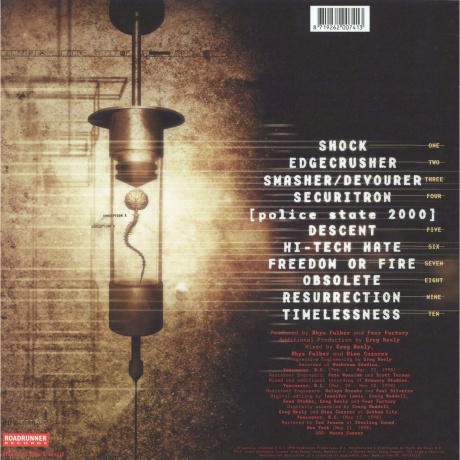Fear Factory - Obsolete (8719262007413) виниловая пластинка - фото 2