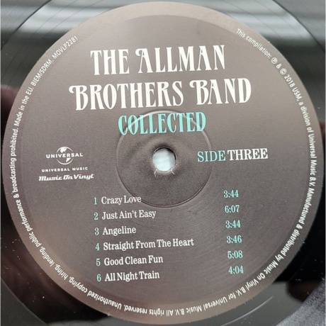 The Allman Brothers Band - Collected (8719262012929) виниловая пластинка - фото 8