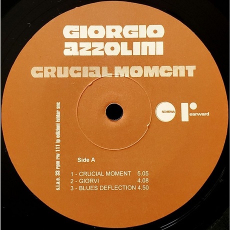 Giorgio Azzolini - Crucial Moment (8018344121116) виниловая пластинка - фото 2
