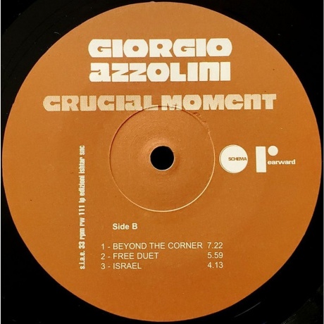 Giorgio Azzolini - Crucial Moment (8018344121116) виниловая пластинка - фото 3