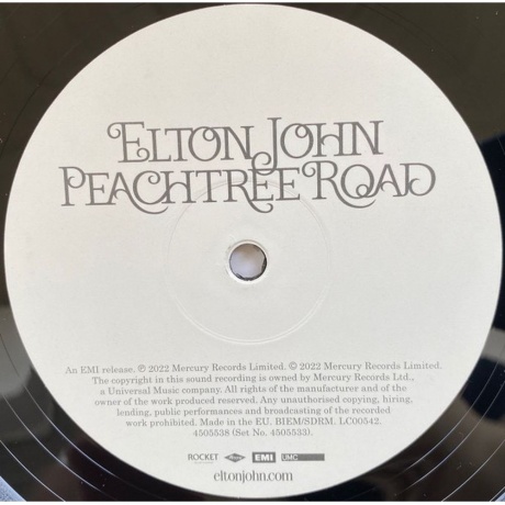 Elton John - Peachtree Road (0602445055333) виниловая пластинка - фото 6