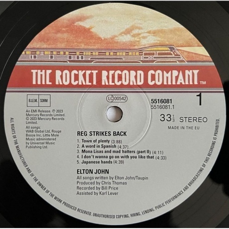 Elton John - Reg Strikes Back (0602455160812) виниловая пластинка - фото 6