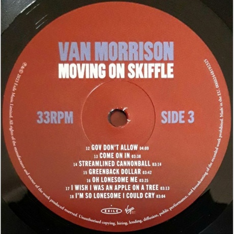 Van Morrison - Moving On Skiffle (0602448192288) виниловая пластинка - фото 6