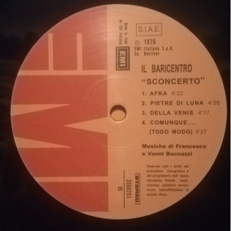 Il Baricentro - Sconcerto (0602435982632) виниловая пластинка - фото 4