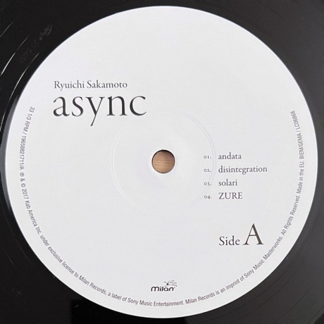 Ryuichi Sakamoto - Async (0196588217111) виниловая пластинка - фото 2