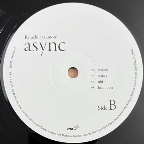 Ryuichi Sakamoto - Async (0196588217111) виниловая пластинка - фото 3