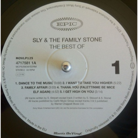 Sly &amp; The Family Stone - Best Of (5099747175817) виниловая пластинка - фото 4