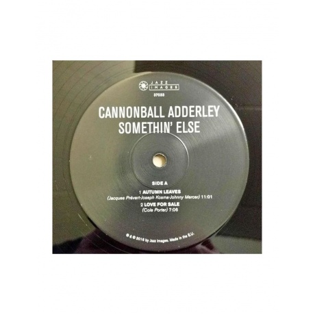 8437016248140, Виниловая пластинка Adderley, Cannonball, Somethin' Else - фото 6