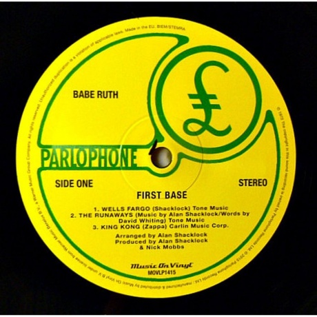 Babe Ruth - First Base (8718469539086) виниловая пластинка - фото 4