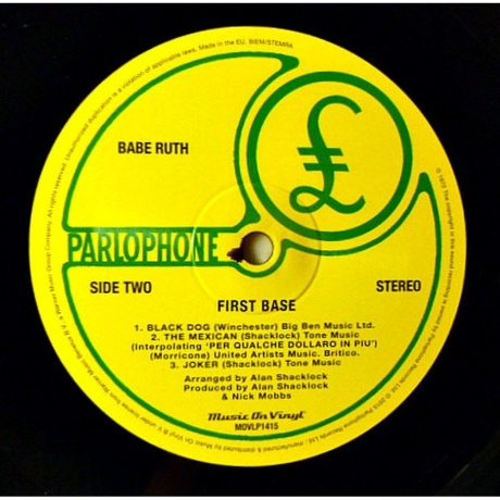 Babe Ruth - First Base (8718469539086) виниловая пластинка - фото 5
