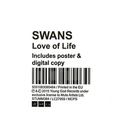 5051083095464, Виниловая пластинка Swans, Love Of Life - фото 8