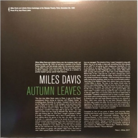 Miles Davis - Autumn Leaves (8436569190432) виниловая пластинка - фото 3