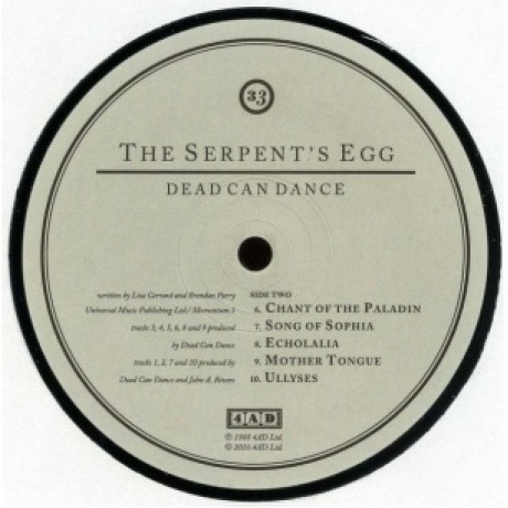 Dead Can Dance - The Serpent's Egg (0652637363814) виниловая пластинка - фото 4