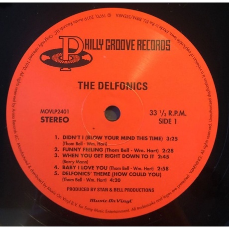 The Delfonics - The Delfonics (8719262009622) виниловая пластинка - фото 3