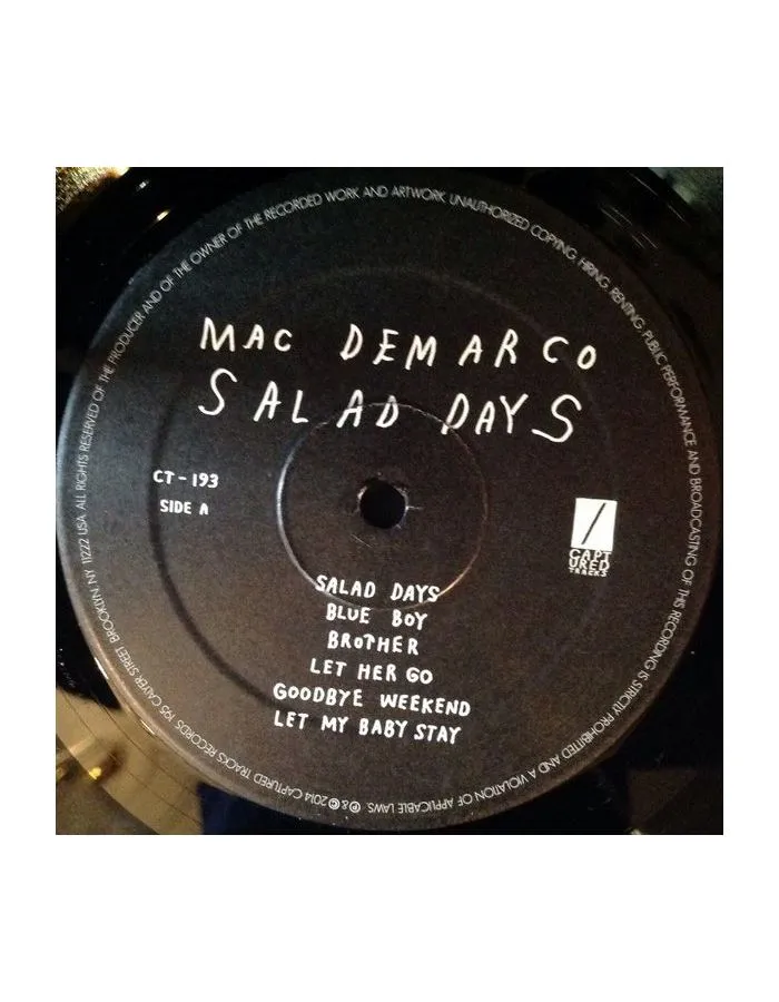 0817949019471, Виниловая пластинка DeMarco, Mac, Salad Days - фото 4