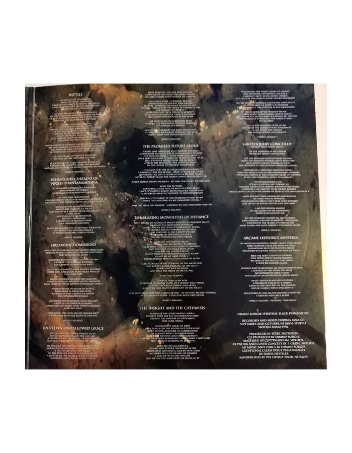 0727361428617, Виниловая пластинка Dimmu Borgir, Spiritual Black Dimensions - фото 5