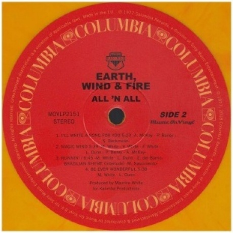 Wind &amp; Fire Earth - All 'N All (8719262006720) виниловая пластинка - фото 3