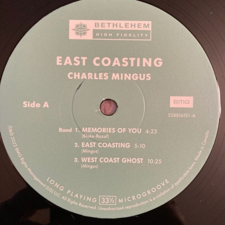 Charles Mingus - East Coasting (4050538816150) виниловая пластинка - фото 3