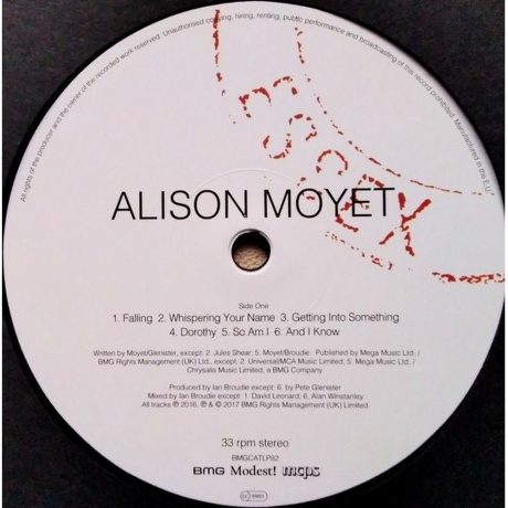 Alison Moyet - Essex (4050538323306) виниловая пластинка - фото 3