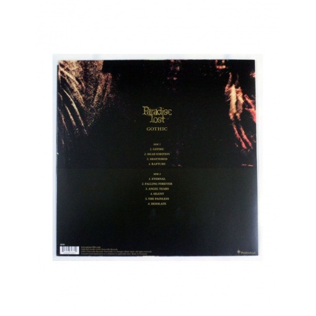 0801056743312, Виниловая пластинка Paradise Lost, Gothic - фото 2