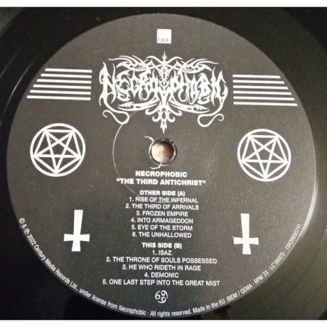 Necrophobic - The Third Antichrist (0194399957417) виниловая пластинка - фото 3