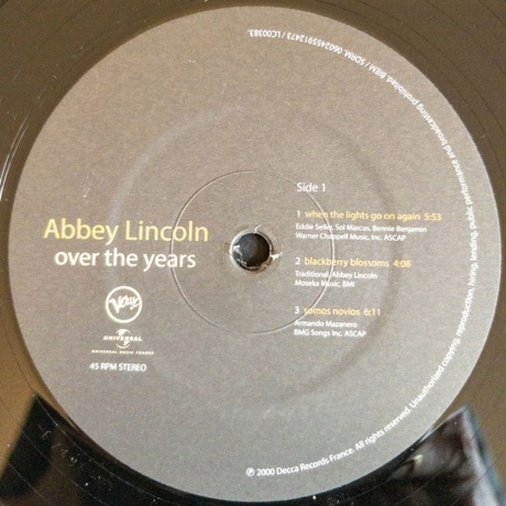 Abbey Lincoln - Over The Years (0602455912466) виниловая пластинка - фото 5