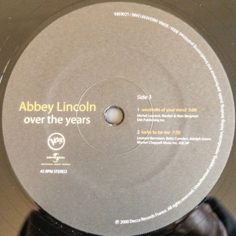 Abbey Lincoln - Over The Years (0602455912466) виниловая пластинка - фото 6