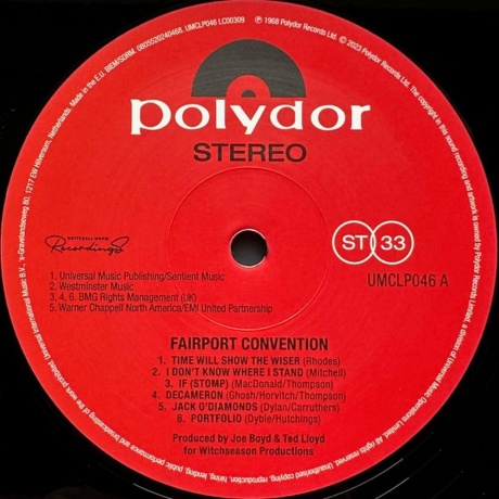 Fairport Convention - Fairport Convention (0805520240468) виниловая пластинка - фото 3