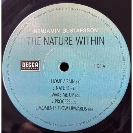 Benjamin Gustafsson - The Nature Within (0602455483102) виниловая пластинка - фото 2