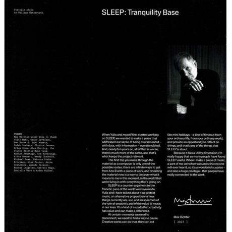 Max Richter - Sleep: Tranquility Base (0028948642601) виниловая пластинка - фото 5