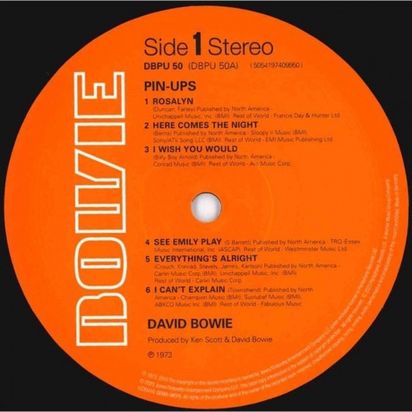 David Bowie - Pinups (Half Speed) (5054197409950) виниловая пластинка - фото 2