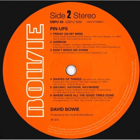 David Bowie - Pinups (Half Speed) (5054197409950) виниловая пластинка - фото 3